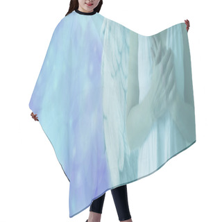 Personality  Blue Bokeh Angel Banner Hair Cutting Cape
