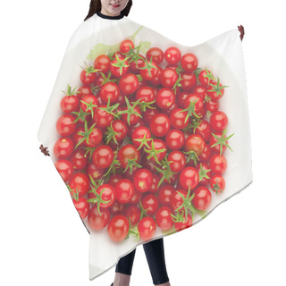 Personality  Plate With Cherry Tomatoes Hair Cutting Cape