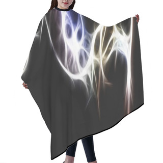 Personality  Bright Glowing Fire Hair Cutting Cape