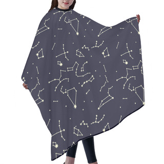 Personality  Constellation Seamless Pattern Hair Cutting Cape