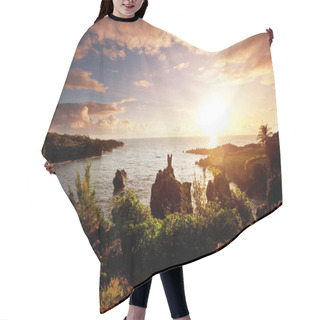 Personality  Picturesque View Of Hawaii Island Hair Cutting Cape