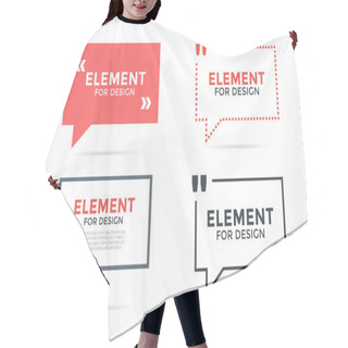 Personality  Quote Blank Template Bubble Set Hair Cutting Cape