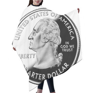 Personality  US Quarter Dollar Hair Cutting Cape