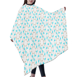 Personality  Seamless Abstract Background With Geometric Elements Hair Cutting Cape