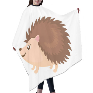Personality  Cute Little Hedgehog Icon Vector. Adorable Hedgehog Cartoon Character. Brown Hedgehog Icon Isolated On A White Background Hair Cutting Cape