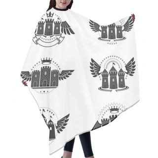 Personality  Ancient Bastions Emblems Set.  Hair Cutting Cape