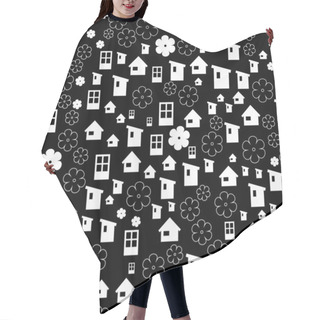 Personality  The Houses And Flowers Hair Cutting Cape