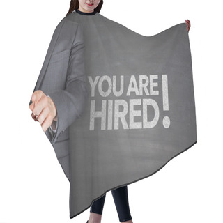 Personality  You Are Hired On Blackboard Hair Cutting Cape