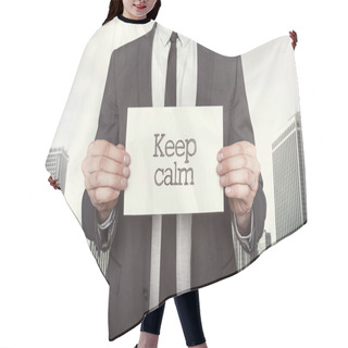 Personality  Keep Calm On Paper  Hair Cutting Cape