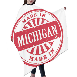Personality  Made In Michigan Grunge Rubber Stamp  Hair Cutting Cape