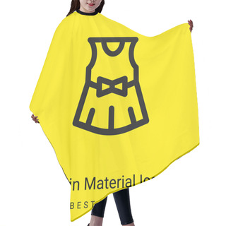 Personality  Baby Dress Minimal Bright Yellow Material Icon Hair Cutting Cape