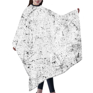 Personality  Distressed Overlay Texture Hair Cutting Cape
