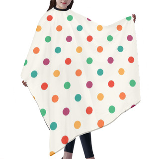 Personality  Circles Dots Pattern Hair Cutting Cape
