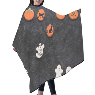 Personality  Composition Of Halloween Cookies Hair Cutting Cape