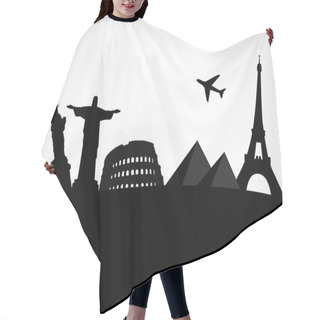 Personality  World Famous Monument Hair Cutting Cape