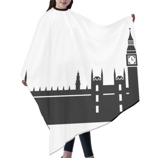 Personality  Vector Illustration Of Parliaments House Of London Hair Cutting Cape