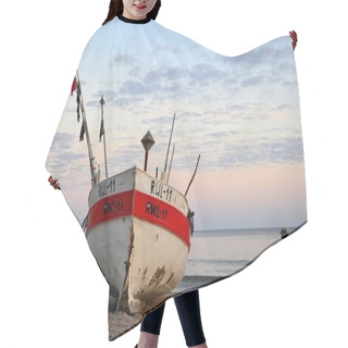 Personality  Fishing Boats On The Baltic Coast Hair Cutting Cape