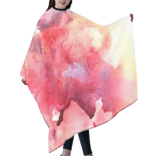 Personality  Colorful Abstract Watercolor Background Hair Cutting Cape