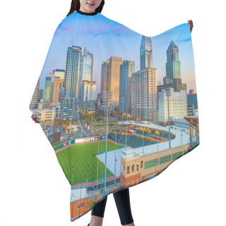 Personality  Downtown Charlotte North Carolina Skyline Aerial Hair Cutting Cape