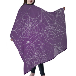 Personality  Spider Webs Hair Cutting Cape