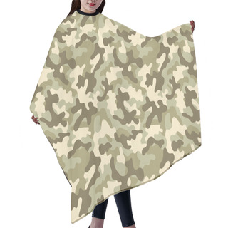 Personality  Camouflage Seamless Pattern Hair Cutting Cape
