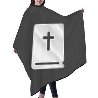 Personality  Bible Silver Plated Metallic Icon Hair Cutting Cape