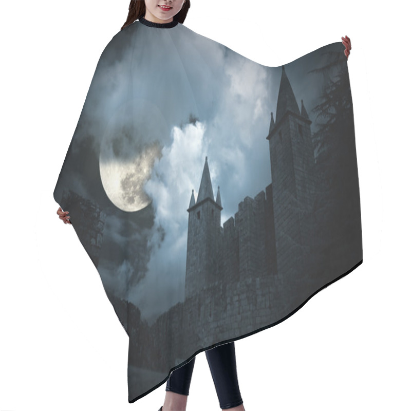 Personality  Mysterious Medieval Castle Hair Cutting Cape