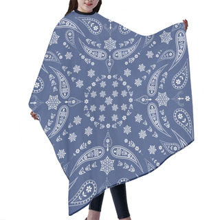 Personality  Bandana Scarf With Paisley And Floral Pattern Hair Cutting Cape