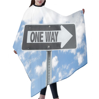 Personality  One Way Direction Sign Hair Cutting Cape
