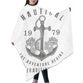 Personality  Vintage Anchor With Inscriptions Hair Cutting Cape
