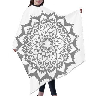 Personality  Islamic Mandala. Eastern Decoration Isolated On White Vector. Hair Cutting Cape