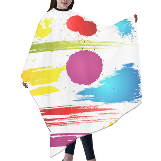 Personality  Grungy Design Elements Hair Cutting Cape