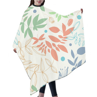 Personality  Floral Pattern In Pale Colors Hair Cutting Cape