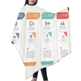 Personality  Infographic. Vector Illustration Hair Cutting Cape