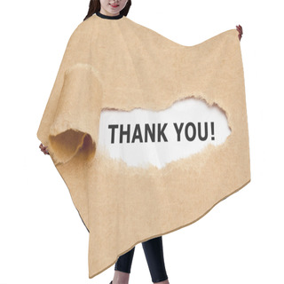 Personality  Thank You Torn Paper Hair Cutting Cape