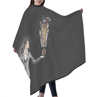 Personality  Exclamation Mark Hair Cutting Cape