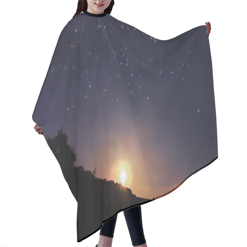 Personality  Starry Sky Hair Cutting Cape