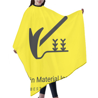 Personality  Agriculture Minimal Bright Yellow Material Icon Hair Cutting Cape