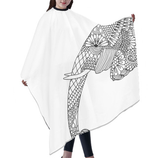 Personality  Elephant Illustration Hair Cutting Cape