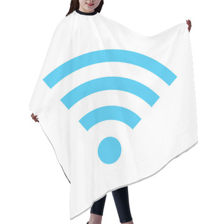 Personality  Vector Wireless Network Icon Hair Cutting Cape
