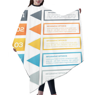 Personality  Vector Banners With Numbers. Hair Cutting Cape