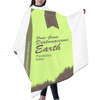 Personality  Food-Grade Diatomaceous Earth Hair Cutting Cape