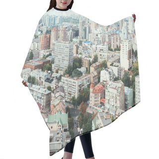 Personality  Aerial View Of Urban City With Buildings And Streets Hair Cutting Cape