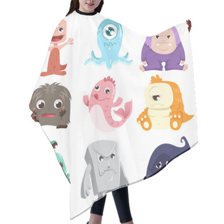 Personality  Cute Monsters Characters Hair Cutting Cape