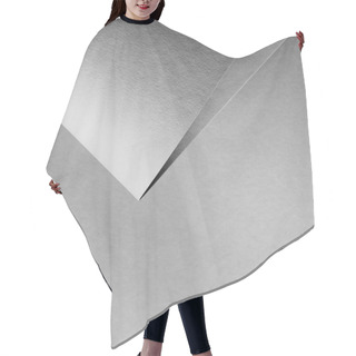 Personality  Close-up View Of Grey Empty Rolled Paper Background Hair Cutting Cape