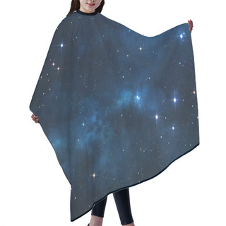 Personality  Blue Nebula Space Background Hair Cutting Cape