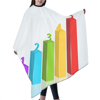 Personality  Vector Colored Numbered Charts Hair Cutting Cape