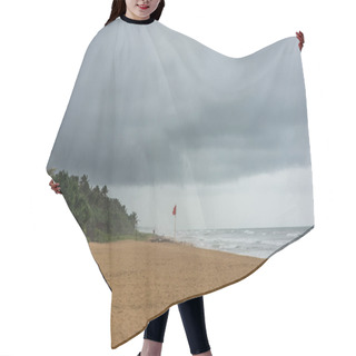 Personality  Stormy Sky Over Sea Hair Cutting Cape