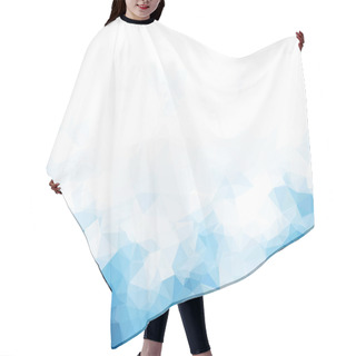 Personality  Background Abstract Triangle Geometry Pattern Blue Blank Page Hair Cutting Cape