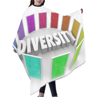 Personality  Diversity 3d Word Many Choices Ethnic Racial Backgrounds Heritag Hair Cutting Cape
